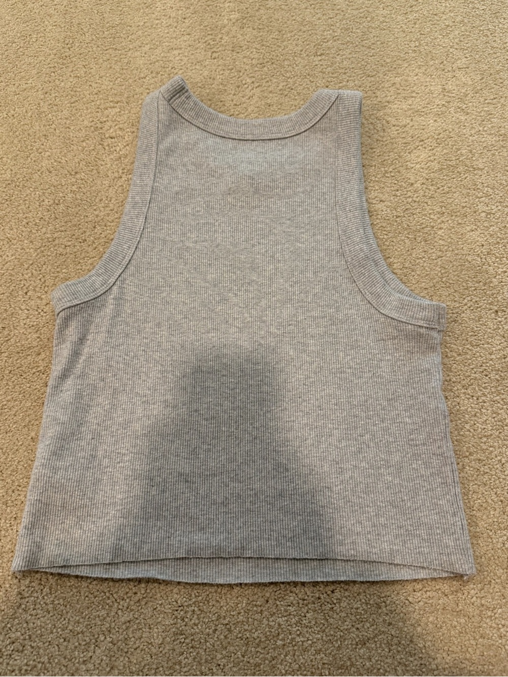 aerie Ribbed Tank Top in Heather Gray - Picture 9 of 10